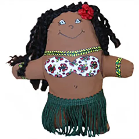 Pocket Hula Girl Doll